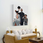 Prominent Family Print on Wrapped Canvas (12"H x 8"W x 1.5"D)