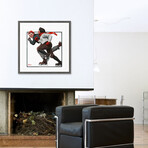 Speed Skating Framed Print (12"H x 12"W x 1.5"D)