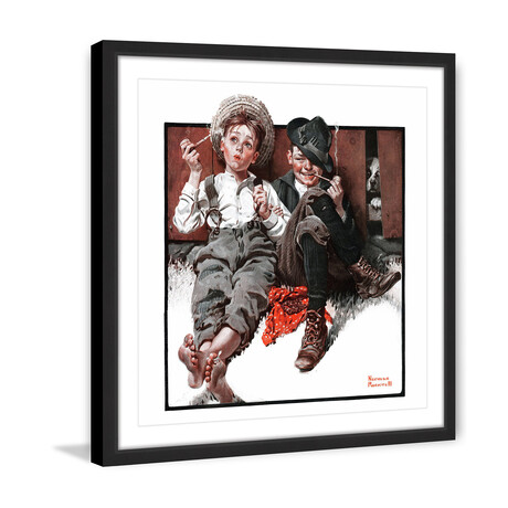 First Smoke Framed Print (12"H x 12"W x 1.5"D)