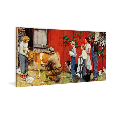 We Found Bessy Print on Wrapped Canvas (6"H x 12"W x 1.5"D)