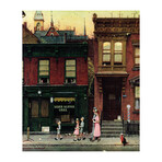 Walking to Church Print on Wrapped Canvas (12"H x 8"W x 1.5"D)