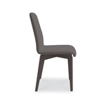 Mia Side Chair // Wood // Set of 2 (Anthracite )