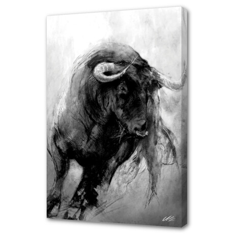 Bull (8"W x 12"H x 0.2"D)