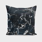 Dark Marble Blue & Black (14"H x 14"W)