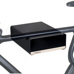 S-RACK // Bike Wall Mount // Black + Black (Medium (Up To 19.7" Handlebar Width))