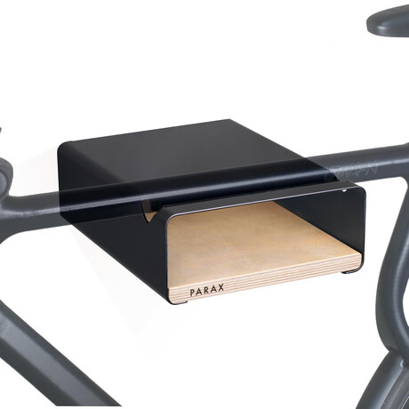 S-RACK // Bike Wall Mount // Birch + Black (Medium (Up To 19.7" Handlebar Width))