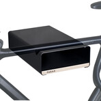 S-RACK // Bike Wall Mount // Black + Black (Medium (Up To 19.7" Handlebar Width))