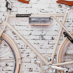 S-RACK // Bike Wall Mount // White + Birch (Medium (Up To 19.7" Handlebar Width))