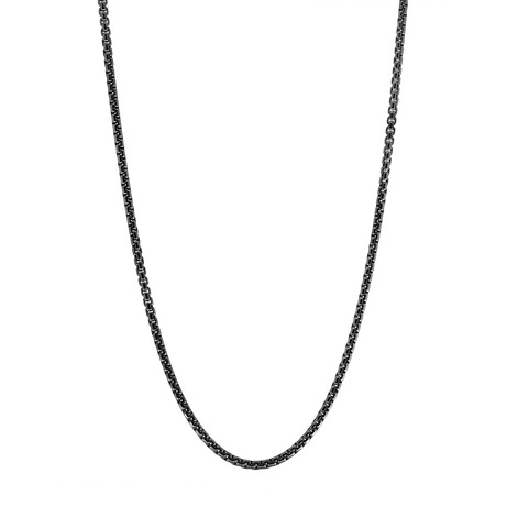 Sterling Silver + Black Rhodium Necklace