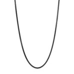 Sterling Silver + Black Rhodium Necklace