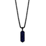 Sterling Silver Sapphire Pendant