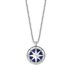 Sterling Silver + Sapphire Pendant