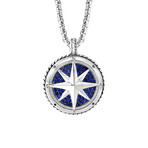 Sterling Silver + Sapphire Pendant