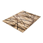 Ceyla // Chocolate + Gold Rug (5'7"L x 3'11"W)