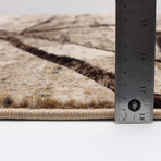 Ceyla // Chocolate + Gold Rug (5'7"L x 3'11"W)
