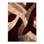 Haley // Burgundy Rug (5'7"L x 3'11"W)
