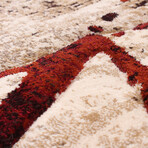 Ceyla // Gold + Red Rug (5'7"L x 3'11"W)