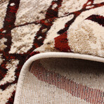 Ceyla // Gold + Red Rug (5'7"L x 3'11"W)