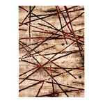 Ceyla // Gold + Red Rug (5'7"L x 3'11"W)