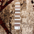 Ceyla // Gold + Red Rug (5'7"L x 3'11"W)
