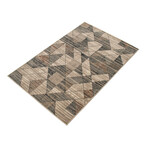Brea // Beige + Black Rug (10'0"L x 7'10"W)