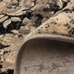 Raven // Ivory + Black Rug (10'0"L x 7'10"W)