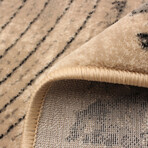 Elka // Beige + Black Rug (10'0"L x 7'10"W)