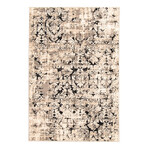 Raven // Ivory + Black Rug (10'0"L x 7'10"W)