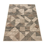 Brea // Beige + Black Rug (10'0"L x 7'10"W)
