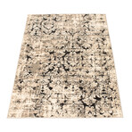 Raven // Ivory + Black Rug (10'0"L x 7'10"W)