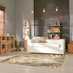 Elka // Beige + Black Rug (10'0"L x 7'10"W)