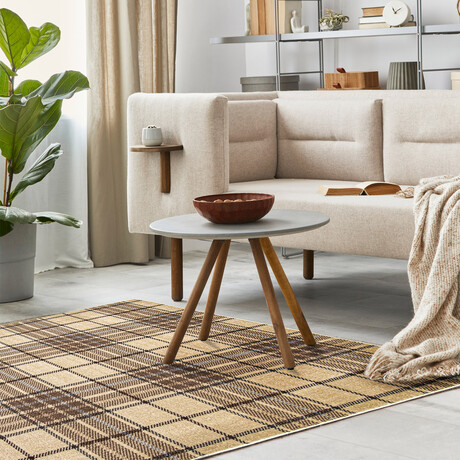 Burburry // Tan Rug (5'7"L x 3'11"W)