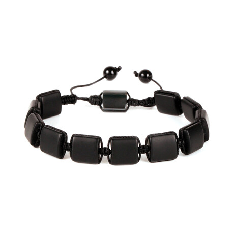 Stone + Rope Bracelet // Black