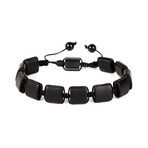 Stone + Rope Bracelet // Black