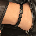 Stone + Rope Bracelet // Black