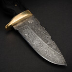 Jim Baker Handmade Damascus Steel Skinner Knife