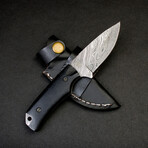 Boone Damascus Steel Skinner With Tali Wood Handle