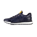 David Genuine Leather Sneakers // Navy Blue (EU Size 39)