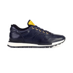 David Genuine Leather Sneakers // Navy Blue (EU Size 39)