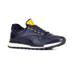 David Genuine Leather Sneakers // Navy Blue (EU Size 39)