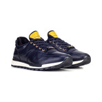 David Genuine Leather Sneakers // Navy Blue (EU Size 39)