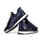 David Genuine Leather Sneakers // Navy Blue (EU Size 39)