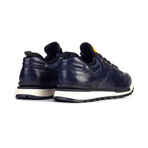 David Genuine Leather Sneakers // Navy Blue (EU Size 39)