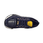 David Genuine Leather Sneakers // Navy Blue (EU Size 39)