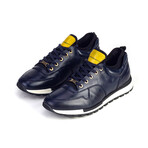 David Genuine Leather Sneakers // Navy Blue (EU Size 39)