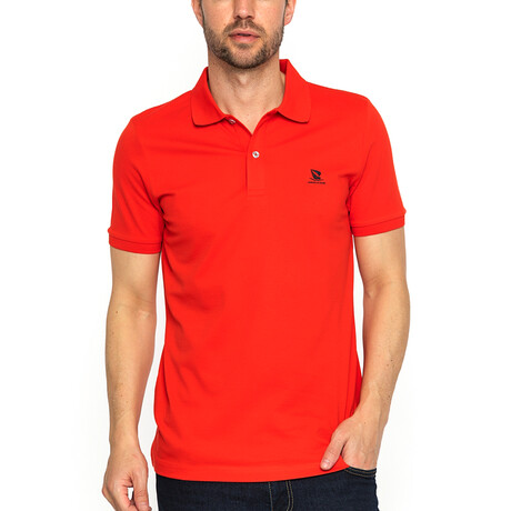 Richard Short Sleeve Polo Shirt // Red + Navy (S)