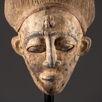 Genuine Wooden Yoruba Mask with Pigment // V1