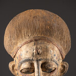 Genuine Wooden Yoruba Mask with Pigment // V1