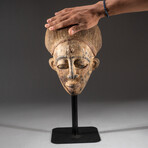 Genuine Wooden Yoruba Mask with Pigment // V1