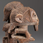 Genuine Dogon Wooden Statue // Seated Couple // V1